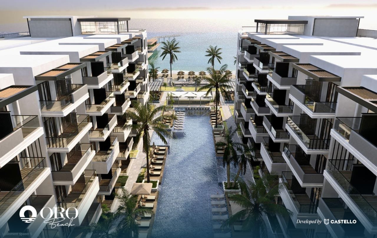 Oro Beach Resort Hurghada – Beachfront Apartments by Castello Development 1 Bedroom apartment for sale in Oro Beach Resort Hurghada Oro Beach Resort Hurghada luxury beachfront apartments with Red Sea view