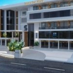 3 Bedroom apartment for sale in Storia HurghadaFront view of Storia Del Mare Hurghada featuring elegant modern architecture facing the Red Sea.