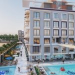 Front view of Lavanda showcasing elegant modern architecture with a luxurious resort-style design.