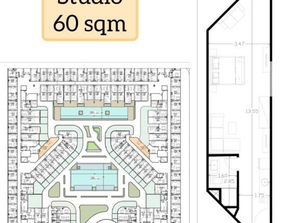 studio apartment for sale in La Gouna Resort Hurghada Al Ahyaa