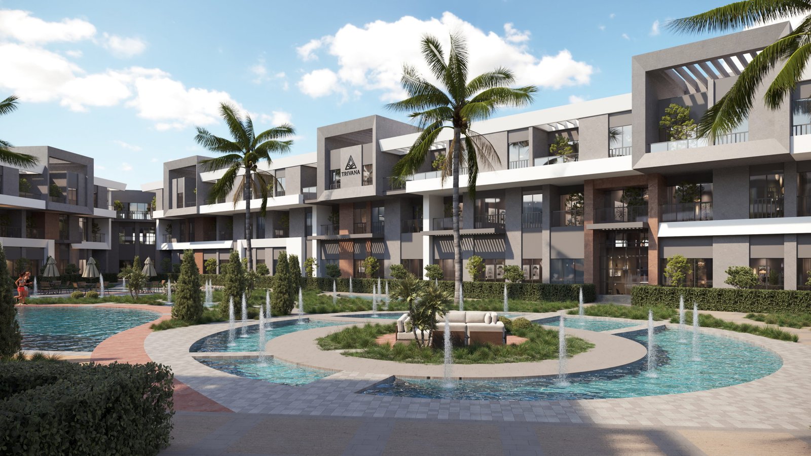 “1-Bedroom Apartment with Private Garden – modern design and landscaped outdoor space”