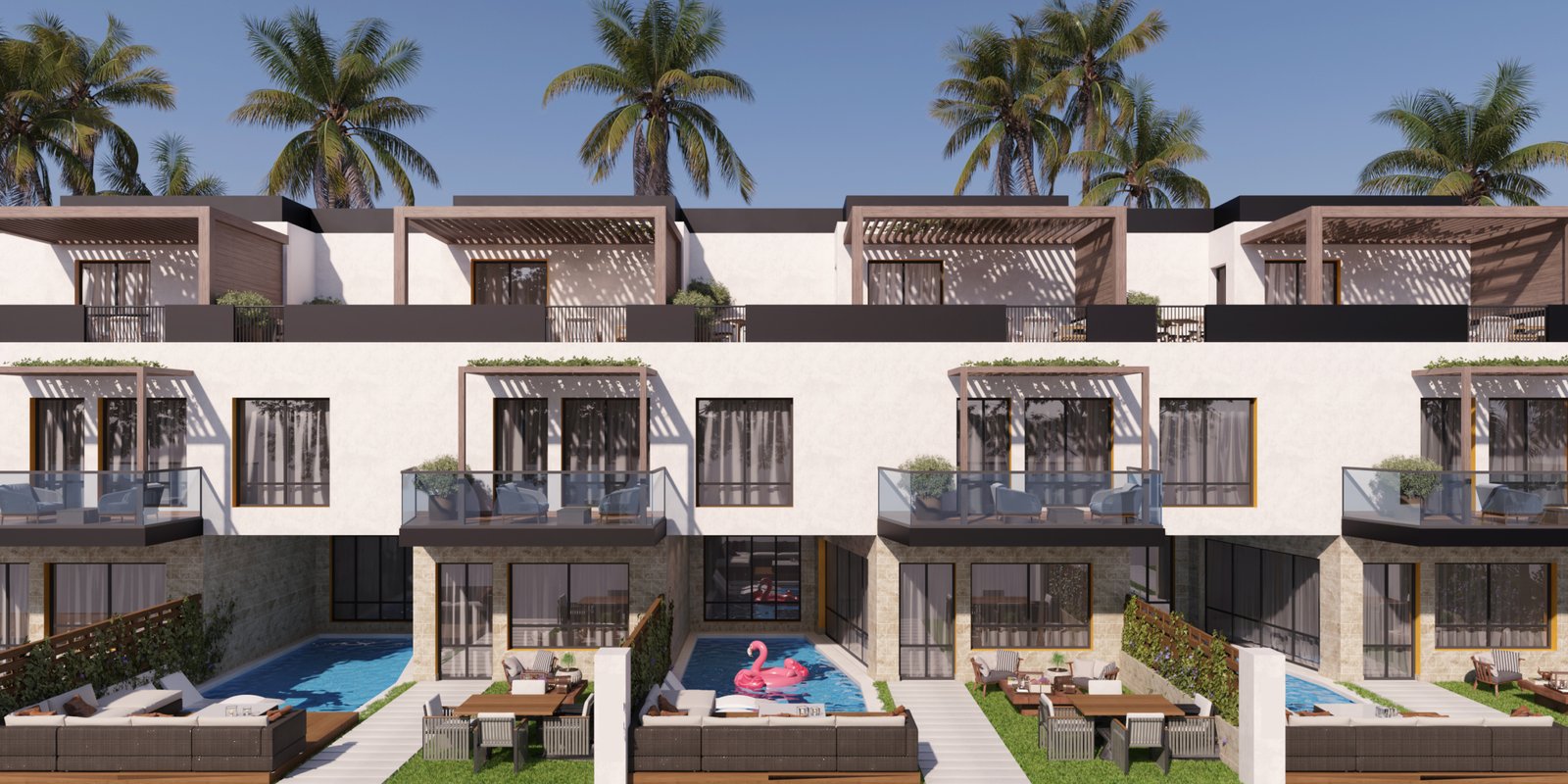 10 Best Compounds in Hurghada for Europeans – Luxury Coastal Living & Investment Aerial view of the 10 best compounds in Hurghada for Europeans, featuring modern residential units, pools, and Red Sea access