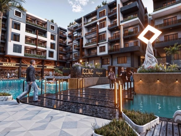 three-bedroom apartment Comfortable living spaces inside Iconic Resort