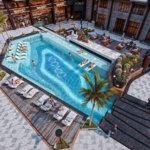 two-bedroom apartment Iconic Resort Hurghada featuring a spacious layout and modern residential design