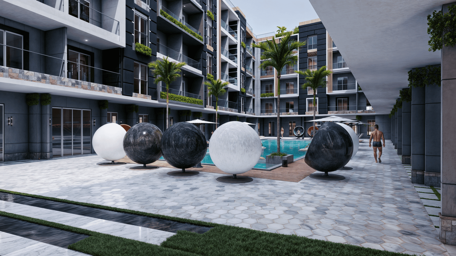 Mark Resort Hurghada – Luxury Apartments Luxury apartments and studios at Mark Resort Hurghada