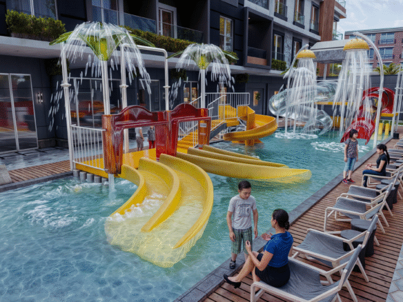 Residential community lifestyle at Mark Resort Hurghada