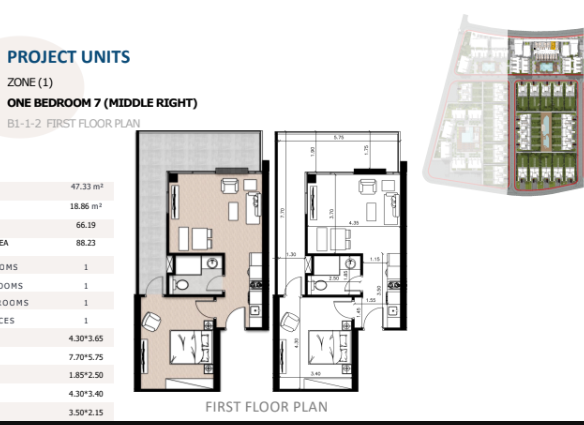 1BR apartment for sale in Long Beach Residence Hurghada