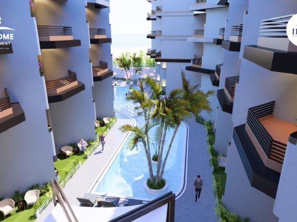 1 Bedroom apartment with full sea view at Ibiza Bay in El Ahyaa, Hurghada