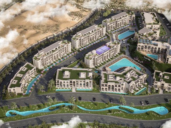 Red Hills Sahl Hasheesh luxury residential project with sea view and modern architecture