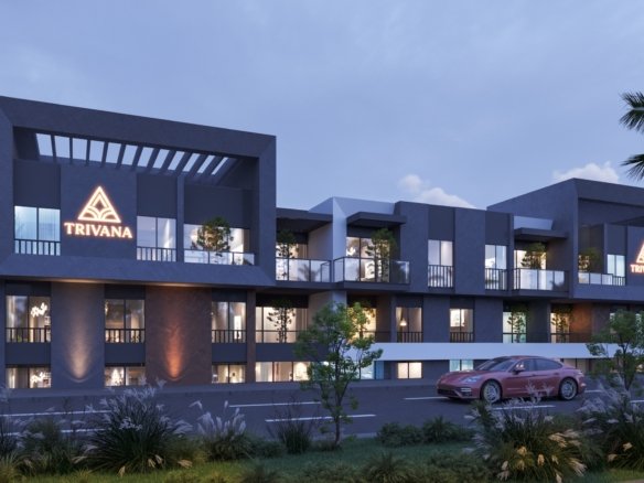 Trivana Resort Hurghada exterior view in Magawish with modern sea view apartments