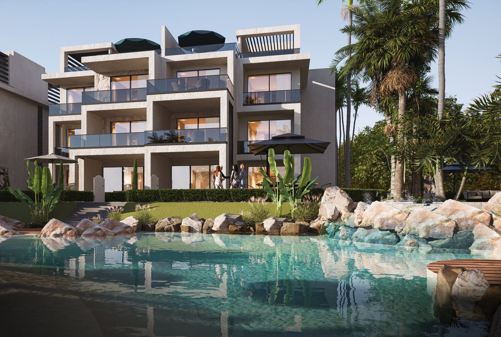 Prime location of ONE7 Residence in Hurghada Touristic Villages