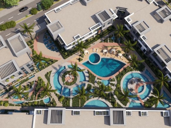 Modern living room interior at Trivana Resort Hurghada apartment