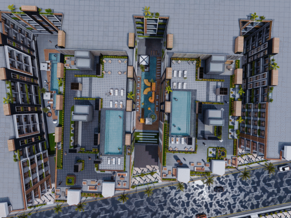 Mark Resort Hurghada commercial zone and retail shops