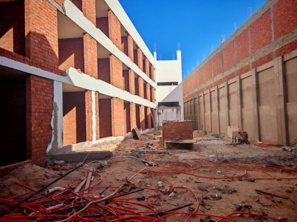 Private balcony view from Aurora Palace apartment in Magawish Hurghada