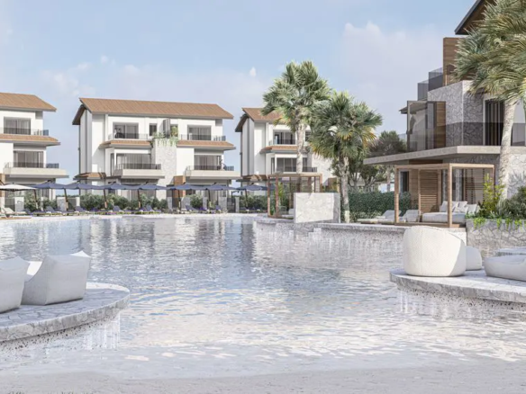 Private swimming pool between residential buildings at Lavaya Hurghada Residences