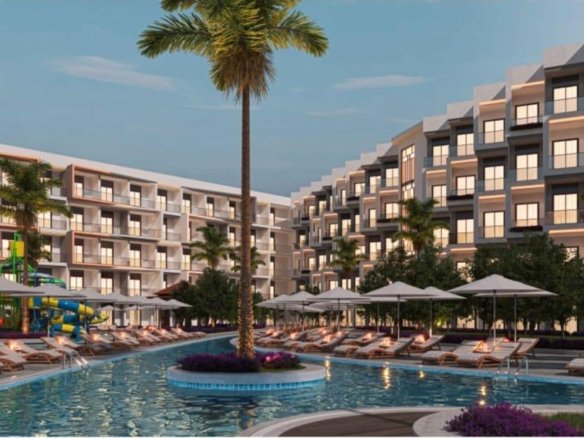 Bella Bay Hurghada Promenade swimming pool and landscaped gardens