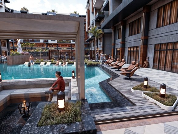 Iconic Resort Hurghada apartment balcony with Red Sea view