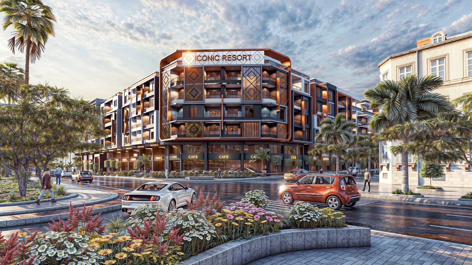 Iconic Resort Hurghada luxury sea view apartments with modern design