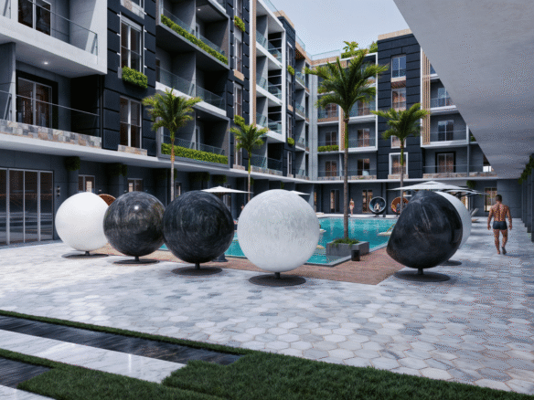 Prime Al Mamsha location of Mark Resort Hurghada