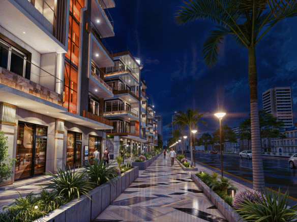 Modern pool view studio for sale at Mark Resort Hurghada unit 203