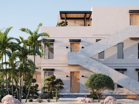 Remote Arbeiten Hurghada mit Laptop am Strand und Meerblick