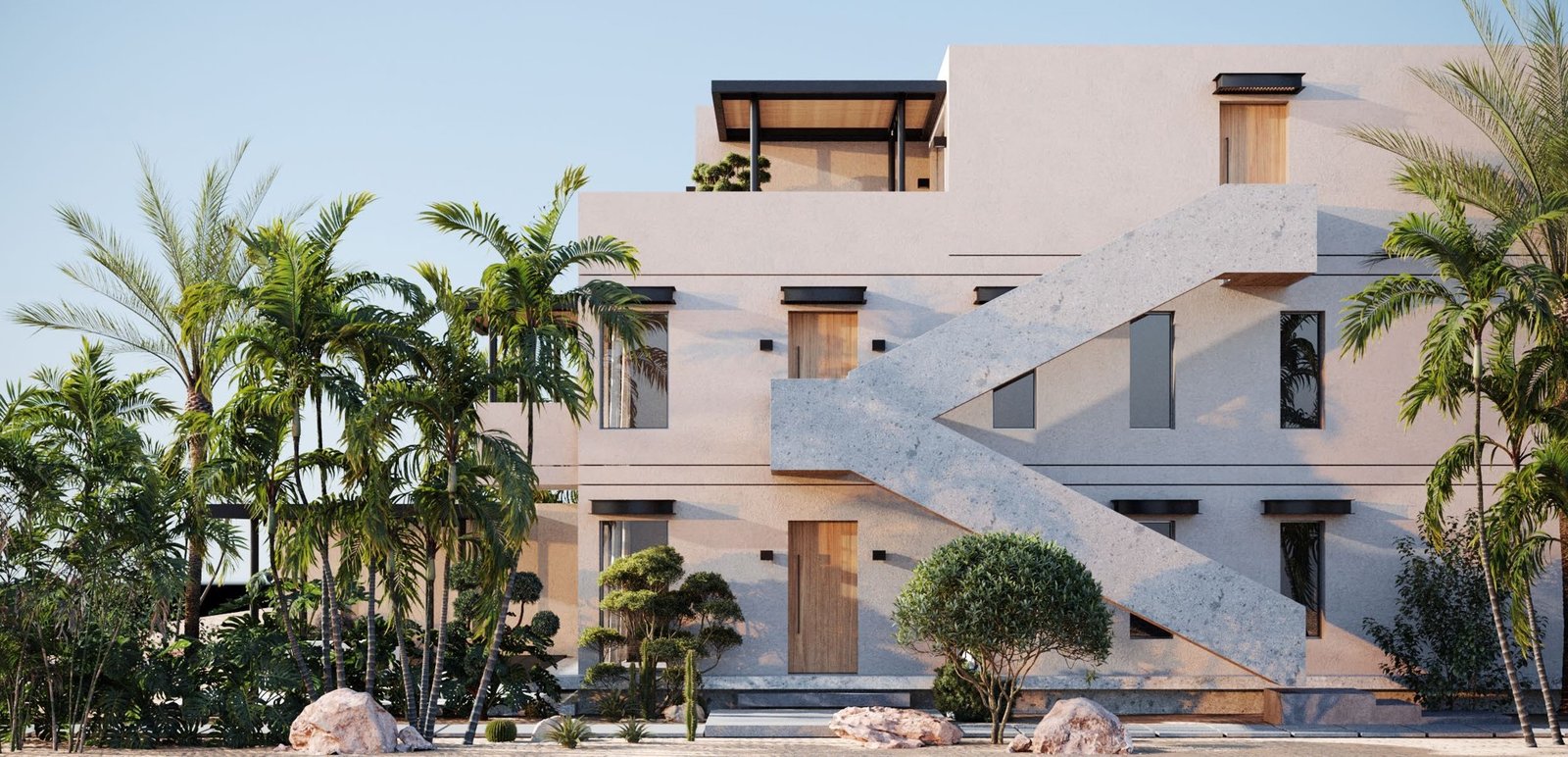 Remote Arbeiten Hurghada mit Laptop am Strand und Meerblick