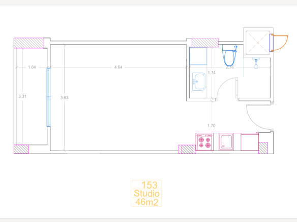 studio apartment for sale in Oro Hurghada