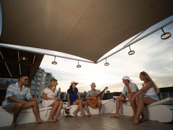 Private balcony with Red Sea view at Scandic Resort Hurghada