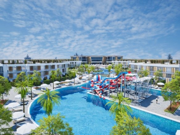 Gated community entrance of Holidays Park Resort Hurghada