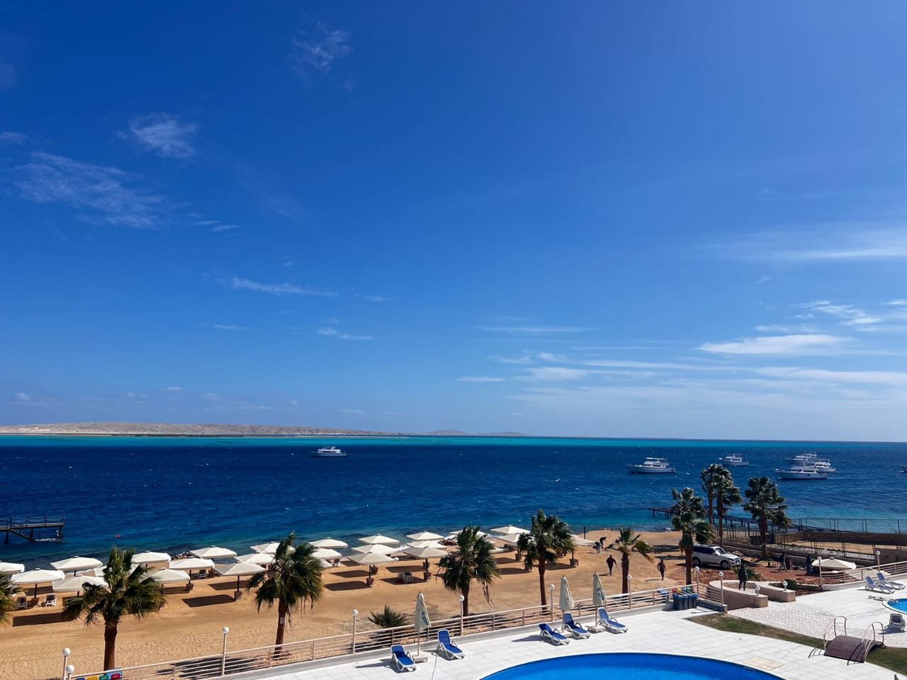 Swimming pools at The View Residence Hurghada beach resort