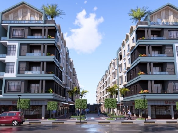 Studio apartment for sale in Hurghada Heights Hurghada Promenade view from Hurghada Heights
