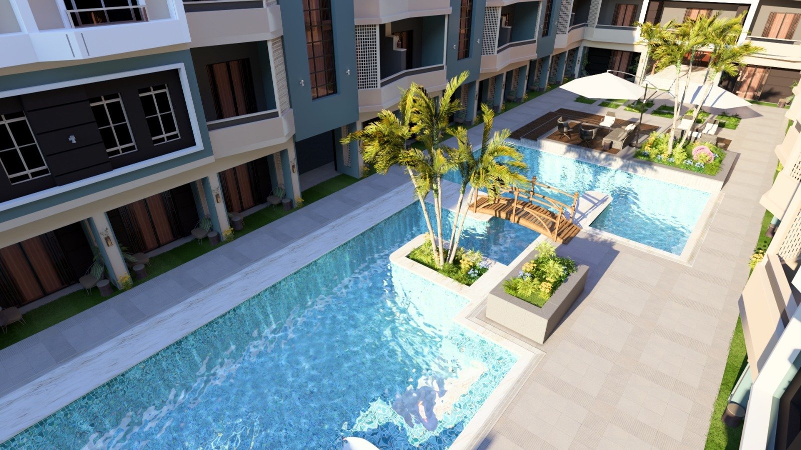 Modern interior of Hurghada Heights apartment