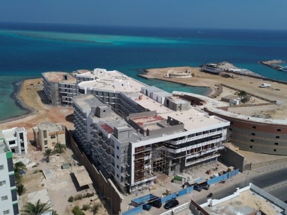 Night view of Storia Del Mare Hurghada apartments