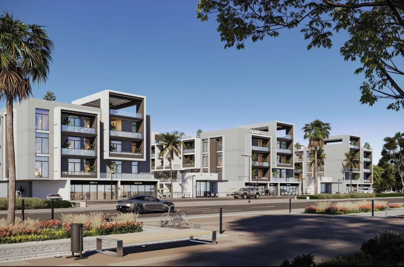 Swimming pool area at Clan Residents investment apartments in Magawish Hurghada