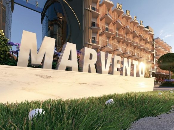 Balcony with Red Sea view at Marvento Resort Hurghada