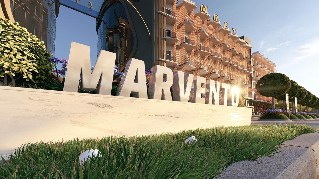 Balcony with Red Sea view at Marvento Resort Hurghada