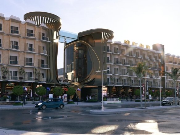 Landscaped gardens at Marvento Resort Hurghada