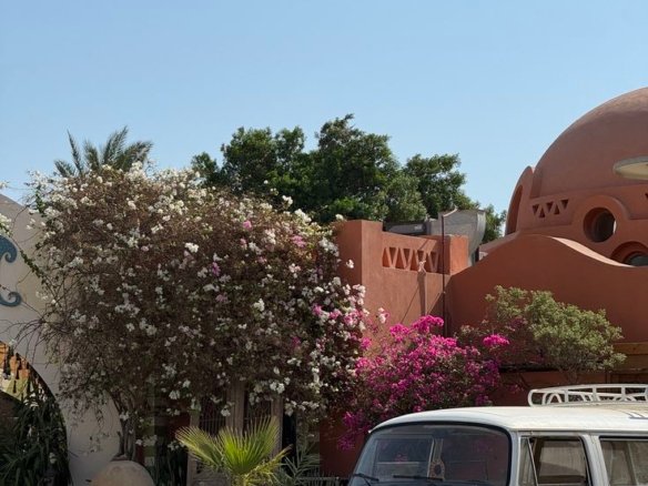 El Gouna marina with yachts, waterfront restaurants, and promenade