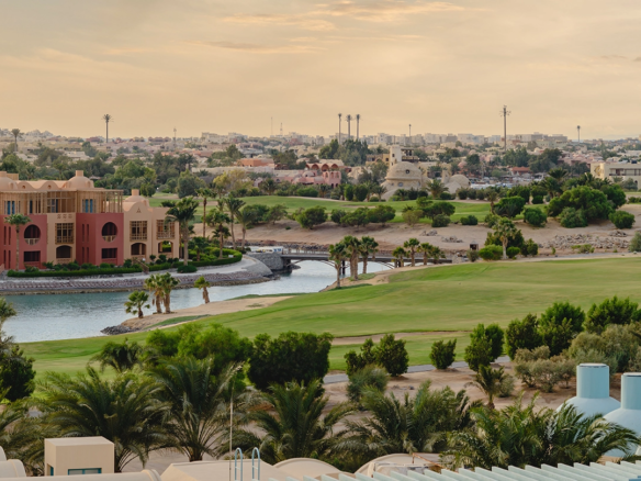 Sunset view over El Gouna Hurghada lagoons