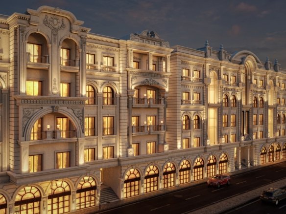 Spacious balconies overlooking Red Sea at Almeria Hurghada