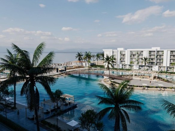 Riva Beachfront District Hurghada private beach view