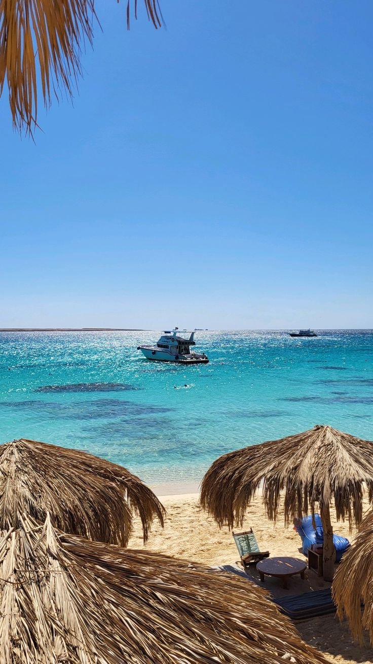 Expats enjoying the beach at Hurghada Red Sea