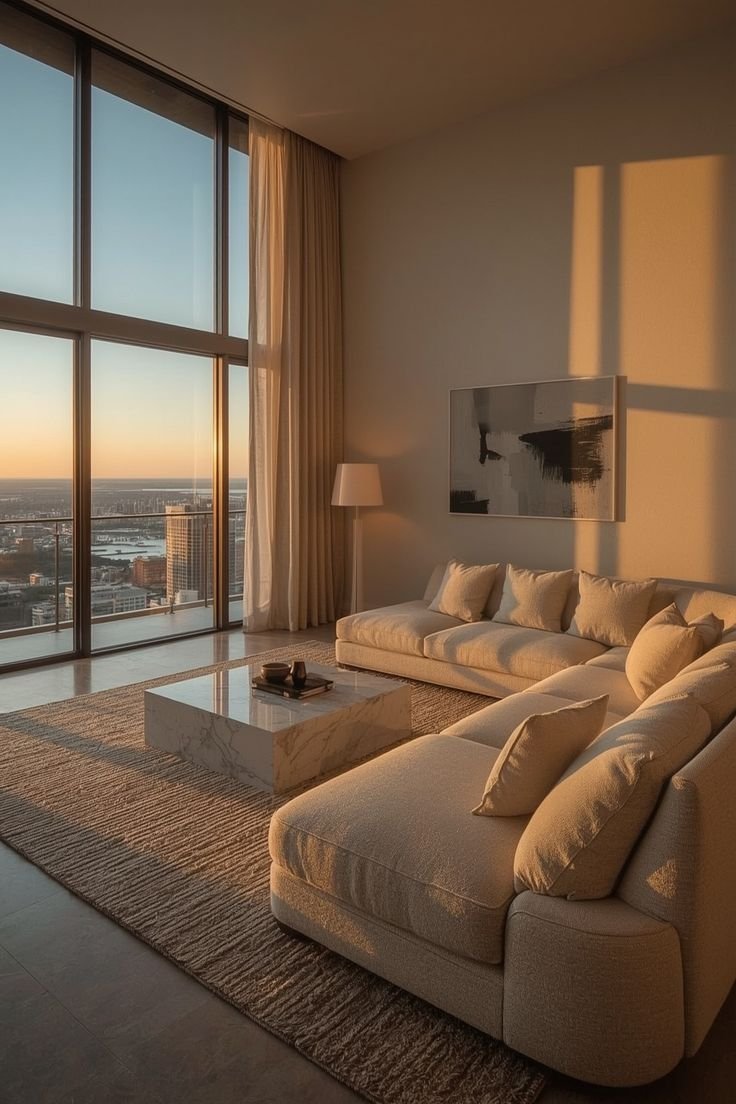 Studios-Apartment in Hurghada mit offenem Wohnbereich und Balkon