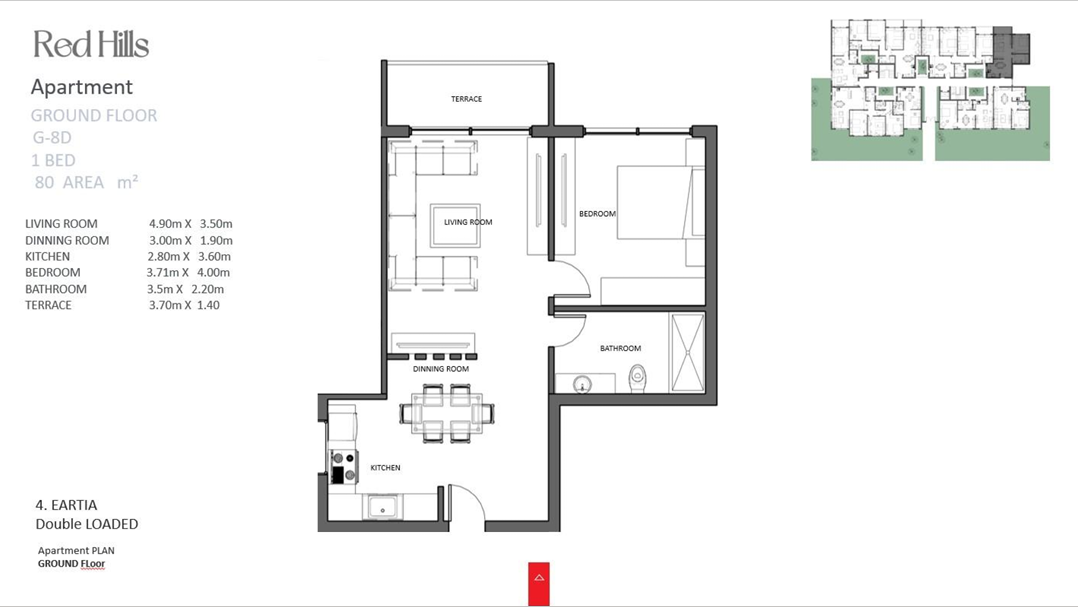 1BR apartment for sale in Red Hills Sahl Hasheesh 1BR apartment for sale in Red Hills Sahl Hasheesh