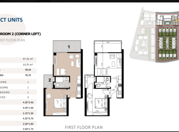 1BR apartment for sale in Long Beach Residence Hurghada