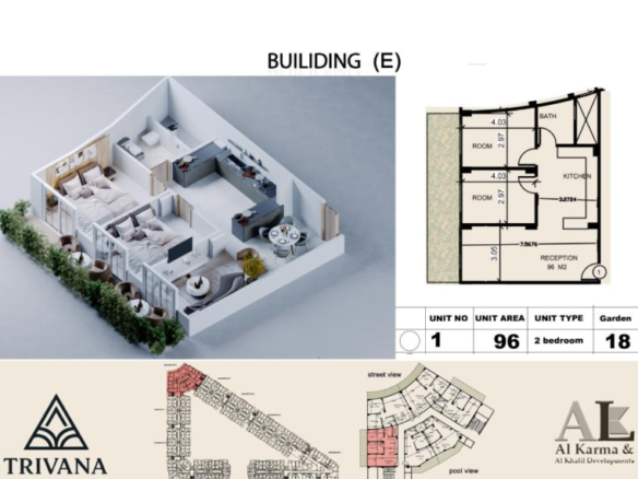 2BR apartment for sale in Trivana Resort Hurghada Magawish