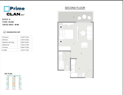 studio apartment for sale in Clan Residents Hurghada Magawish