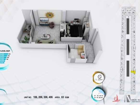 1BR apartment for sale in Hurghada Heights