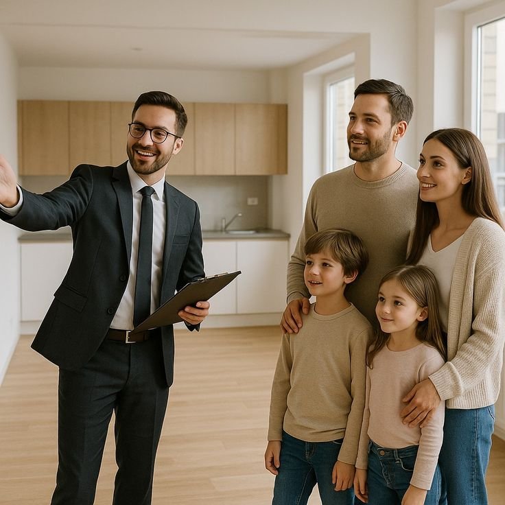 Property owner managing a Hurghada apartment from abroad using a laptop