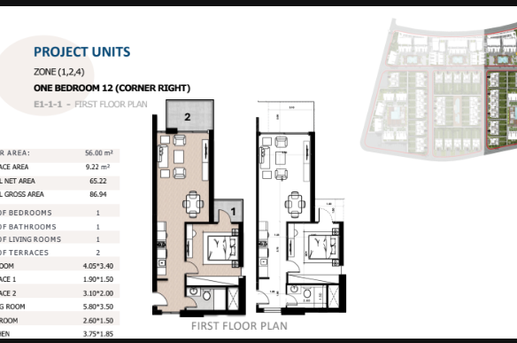 1BR apartment for sale in Long Beach Residence Hurghada